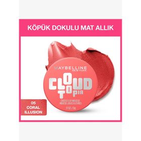 Maybelline New York Cloudtopia 05 Coral Illusion Köpük Dokulu Mat Allık