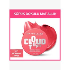 Maybelline New York Cloudtopia 07 Moonlit Rose Köpük Dokulu Mat Allık