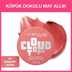 Maybelline New York Cloudtopia 09 Dreamy Dawn Köpük Dokulu Mat Allık
