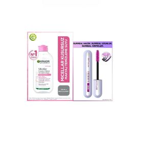 Maybelline New York Falsies Surreal Maskara & Garnier Micellar Kusursuz 200 ml Makyaj Temizleme Suyu