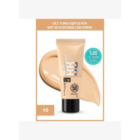 Maybelline New York Fit Me 10 Nude Cilt Bakımı Etkili Nemlendirici SPF50 BB Krem