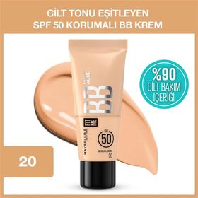 Maybelline New York Fit Me 20 Nude Cilt Bakımı Etkili Nemlendirici SPF50 BB Krem