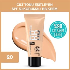 Maybelline New York Fit Me 20 Nude Cilt Bakımı Etkili Nemlendirici SPF50 BB Krem