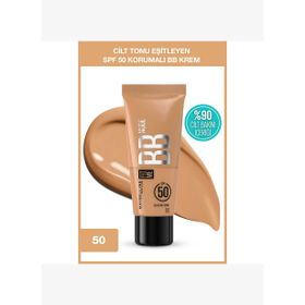 Maybelline New York Fit Me 50 Nude Cilt Bakımı Etkili Nemlendirici SPF50 BB Krem