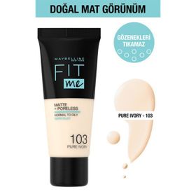 Maybelline New York Fit Me Matte No:103 Fondöten