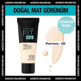 Maybelline New York Fit Me Matte No:103 Fondöten