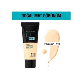 Maybelline New York Fit Me Matte Poreless 110 Porcelain Fondöten
