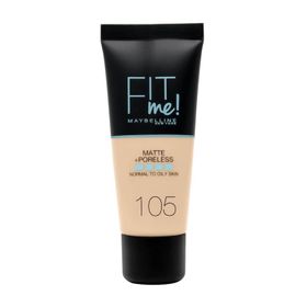 Maybelline New York Fit Me Matte + Poreless Foundation 105 Natural Ivory Mat Fondöten