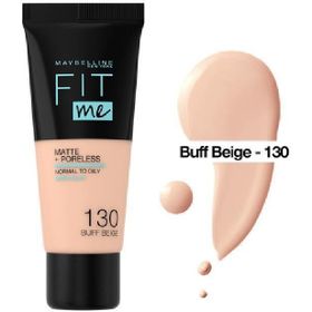 Maybelline New York Fit Me Matte + Poreless Foundation 130 Buff Beige 30 ml Mat Fondöten