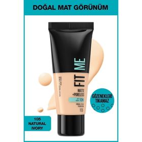 Maybelline New York Fit Me Matte+Poreless 105 Ivory Fondöten