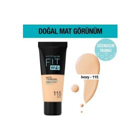 Maybelline New York Fit Me Matte+Poreless 115 Ivory Fondöten