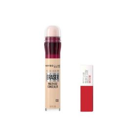 Maybelline New York Instant Anti Age Eraser Kapatıcı 00 Ivory Mini Super Stay Matte Ink Likit Mat Ruj 20 Pioneer Makyaj Seti