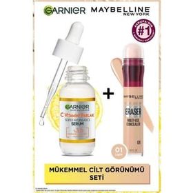 Maybelline New York Instant Anti Age Eraser Kapatıcı - 01 Light & C Vitamini Parlak Süper Aydınlatıcı Serum