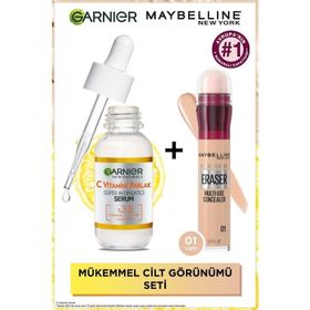Maybelline New York Instant Anti Age Eraser Kapatıcı - 01 Light & C Vitamini Parlak Süper Aydınlatıcı Serum