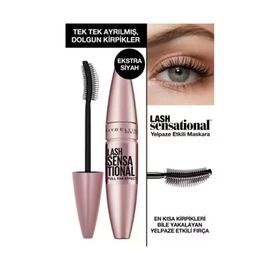 Maybelline New York Lash Sensational Yelpaze Etkili Siyah Maskara 9.5 ml Siyah Mini Falsies Surreal Maskara 4.7 ml Makyaj Seti