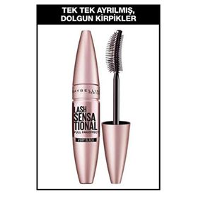 Maybelline New York Lash Sensational Yelpaze Etkili Siyah Maskara 9.5 ml Siyah Mini Falsies Surreal Maskara 4.7 ml Makyaj Seti