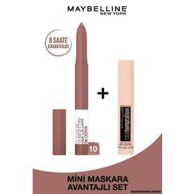 Maybelline New York No:10 Trust Super Stay Ink Crayon Mat Ruj