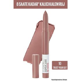 Maybelline New York No:10 Trust Super Stay Ink Crayon Mat Ruj