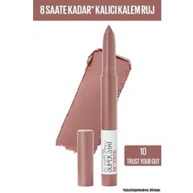 Maybelline New York No:10 Trust Super Stay Ink Crayon Mat Ruj