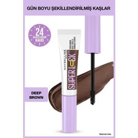 Maybelline New York Super Lock Brow Glue Deep Brown Kaş Sabitleyici Maskara