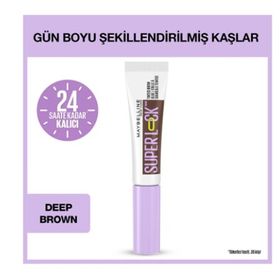 Maybelline New York Super Lock Brow Glue Deep Brown Kaş Sabitleyici Maskara
