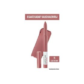 Maybelline New York Super Stay Ink Crayon 15 Lead the Way Kalem Mat Ruj