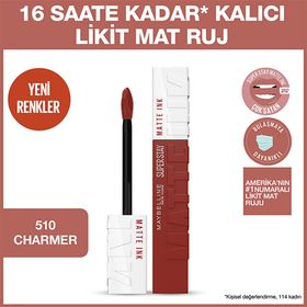 Maybelline New York Super Stay Matte Ink 510 Charmer Likit Mat Ruj