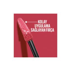 Maybelline New York Super Stay Vinyl Ink 155 Upbeat Likit Parlak Ruj