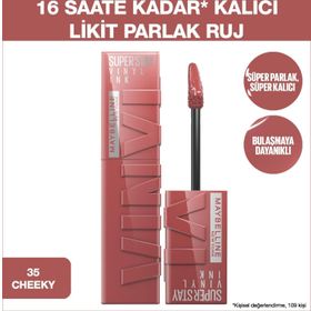 Maybelline New York Super Stay Vinyl Ink Uzun Süre 35 Cheeky Kalıcı Likit Parlak Ruj