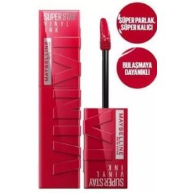 Maybelline New York Super Stay Vinyl Ink Uzun Süre Kalıcı 50 Wicked Likit Parlak Ruj