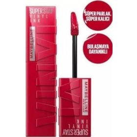 Maybelline New York Super Stay Vinyl Ink Uzun Süre Kalıcı 50 Wicked Likit Parlak Ruj