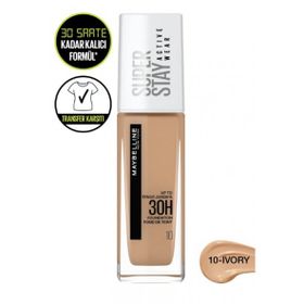Maybelline New York Superstay Active Wear 10 Ivory Fondöten