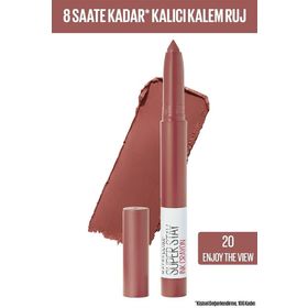 Maybelline New York Superstay Ink Crayon 20 Enjoy the View Kalem Ruj