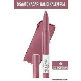 Maybelline New York Superstay Ink Crayon 25 Stay Exceptional Kalem Ruj