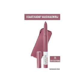 Maybelline New York Superstay Ink Crayon 25 Stay Exceptional Kalem Ruj