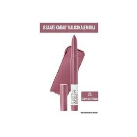 Maybelline New York Superstay Ink Crayon 25 Stay Exceptional Kalem Ruj