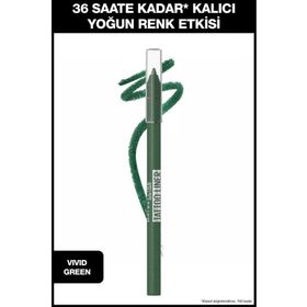 Maybelline New York Tattoo Liner Jel Vivid Green Yeşil Göz Kalemi
