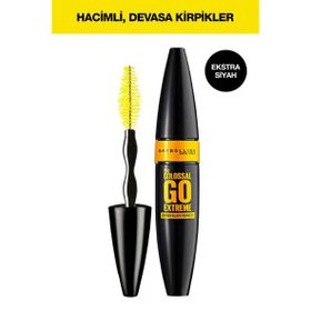 Maybelline New York The Colossal Go Extreme Leather Extra Siyah Maskara