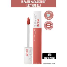 Maybelline Super Stay Matte Ink City Edition Lipstick 130 Self Starter Likit Mat Ruj