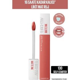 Maybelline Super Stay Matte Ink City Edition Lipstick 130 Self Starter Likit Mat Ruj