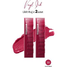 Maybelline Super Stay Vinyl Ink 30 Unrivaled 2 Adet Likit Ruj