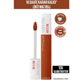 Maybelline Superstay Likit 135 Globetrotter Mat Ruj