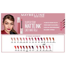 Maybelline Superstay Likit Mat Ruj