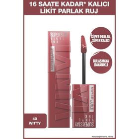 Maybelline Superstay Vinly Ink Likit 40 Witty Ruj