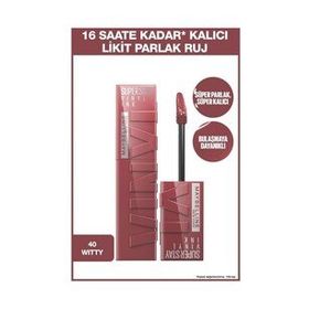 Maybelline Superstay Vinly Ink Likit 40 Witty Ruj
