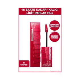 Maybelline Superstay Vinly Ink Likit 50 Wicked Ruj