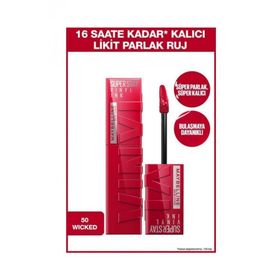 Maybelline Superstay Vinly Ink Likit 50 Wicked Ruj