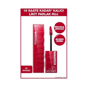 Maybelline Superstay Vinly Ink Likit 50 Wicked Ruj