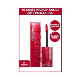Maybelline Superstay Vinly Ink Likit 50 Wicked Ruj