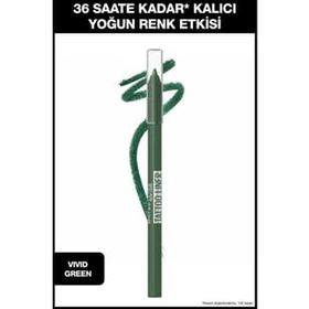Maybelline Vivid Green New York Tattoo Liner Jel Göz Kalemi